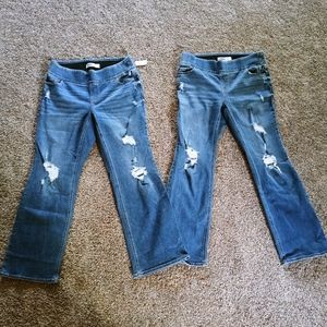 Old Navy Lot Destressed Boot cut Jeans